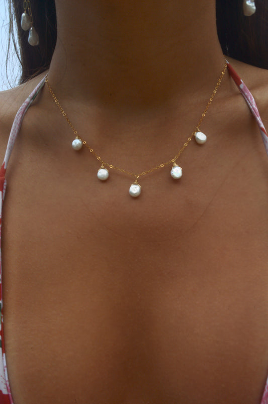 Pearl Charm Necklace