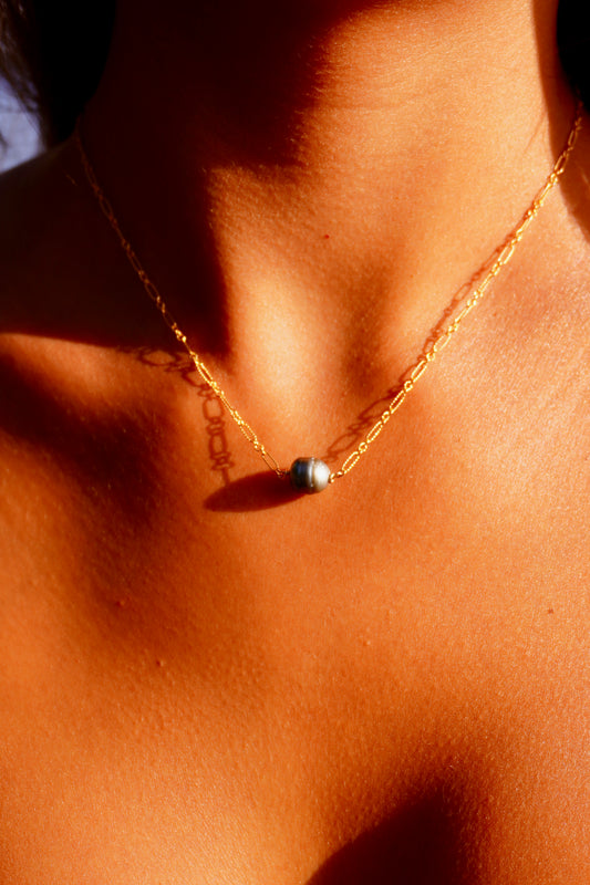 Tahitian Pearl Floating Necklace